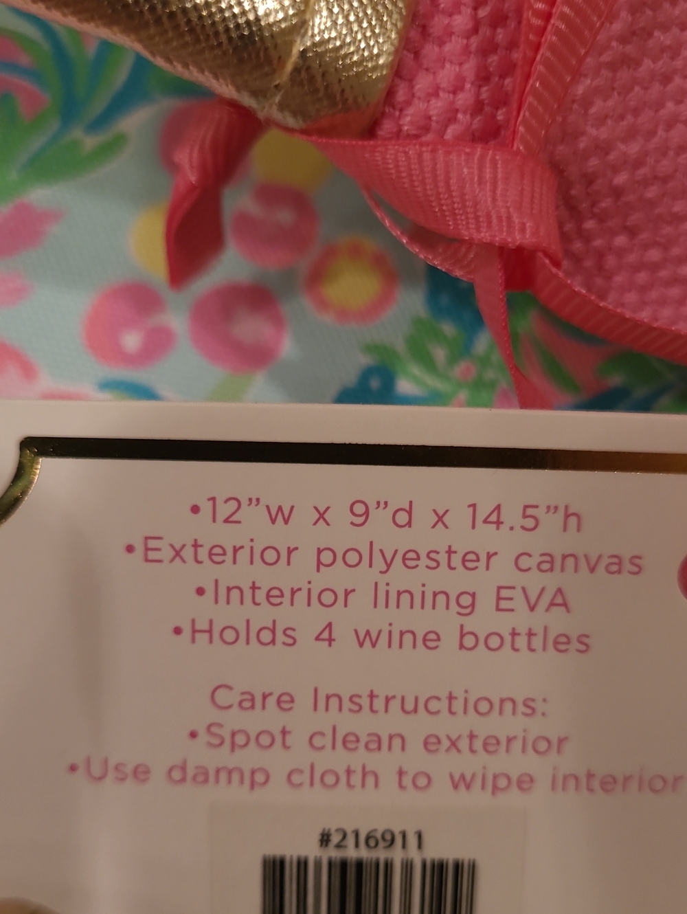 💗 NWT Lilly Pulitzer Flamingo Cooler / Wine Carrier - Picture 6 of 8